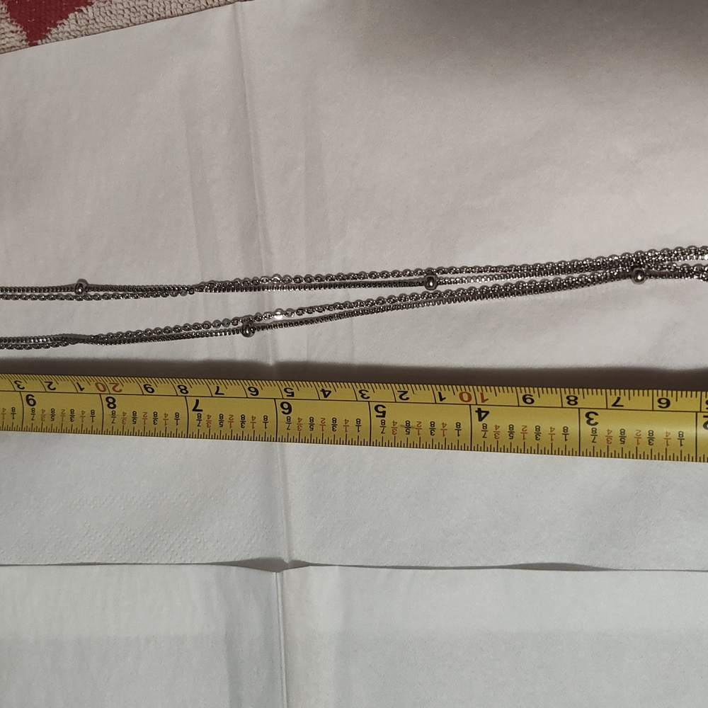 Blue Stone Silver Necklace with Ornate Design - Picture 5 of 12